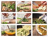 How to prepare asparagus omelette with basil and Parmesan