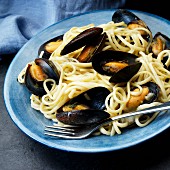 Spaghetti with mussel