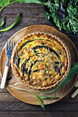 A quiche with ramp