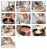 Espressotorte mit Schoko-Biskuitboden und Joghurtcreme zubereiten