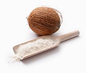 Coconut flour and a coconut