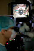 Gene therapy surgery for blindness