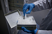 Biopsy samples at a biobank