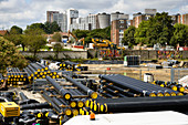 Geothermal plant construction site