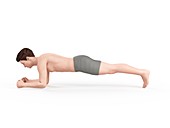 Person doing plank