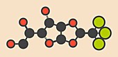 Chloralose rodenticide molecule