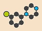 Meta-chlorophenylpiperazine molecule