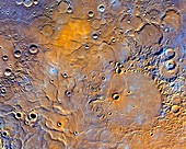 Craters on Mercury,MESSENGER image