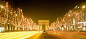 Christmas lights on the Champs Elysees,Paris
