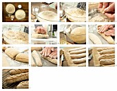 How to bake a baguette with wholemeal flour