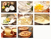 Crème Brûlee mit Eigelb, Lorbeer und Zitronenschale zubereiten