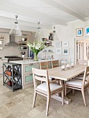 Kitchen and dining set in modern country-house style