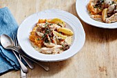 Turkey Fricassee with Apples and Cider