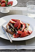 Strawberry and Chocolate Bruschetta