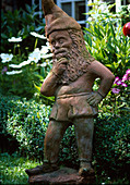 Garden gnome made of terracotta