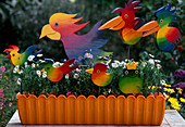 Weatherproof wooden birds