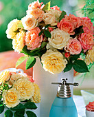 Bouquet of Kordana roses 'Goldy' (Yellow)