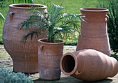 Frost-resistant Greek clay pots