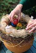 Easter nest homemade: 6th step