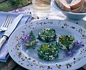 Goat's cheese rolled in fresh herbs