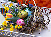 Easter bouquet made of twigs