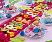Tischdeko: Frohe Ostern