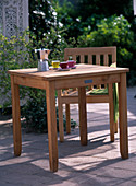 Product image teak table and chair