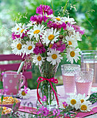 Bouquet of Leucanthemum (Marguerite), Centaurea (Knapweeds)