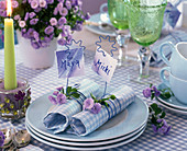 Campanula table decoration