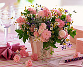 Bouquet of Rosa (Roses), Borago (Borage), Matricaria (Camomile), Melissa