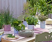 Herbal table decoration