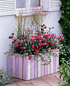Planter with self-made paneling