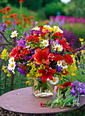 Bouquet of Lilium, Lychnis, Alchemilla