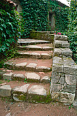 Stairs of natural stones