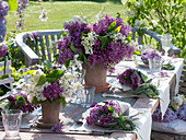 Lilac table decoration