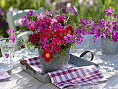 Red-pink summer bouquet