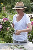 Making a fragrant bouquet from phlox