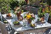 Autumn vegetable table decoration