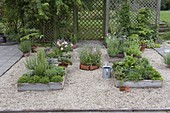 Building Square Garden beds on concrete pavers