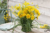 Strauss aus Taraxacum (Löwenzahn) und Ranunculus acris