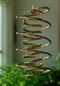 Golden double helix spiral