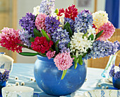 Various Hyacinthus orientalis bouquet