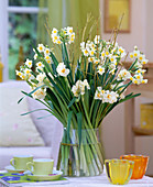 Narcissus 'Ziva' and 'Bridal Crown' (daffodils)