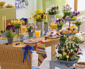 Viola table decoration