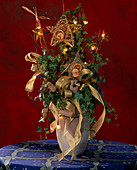 Hedera Helix (Efeu) Weihnachtlich Geschmückt