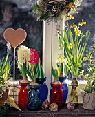 Hyacinthus orientalis and Narcissus in water