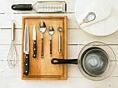 Kitchen utensils for making salad