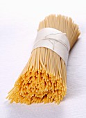 Bundle of Thin Spaghetti Tied with Twine