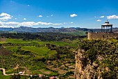 The Mirador de Ronda viewpoint in Ronda, Andalusia, Spain