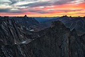 Sunset at the Tombstone Territorial Park, Yukon, Canada